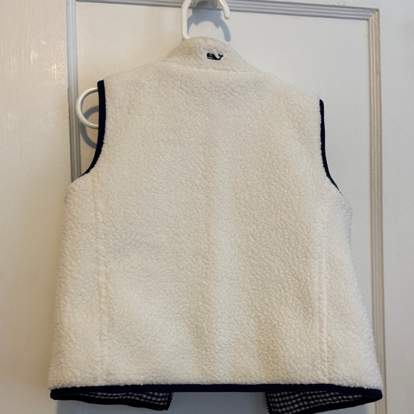 VV Blue and White Reversible Vest - Picture 4 of 5